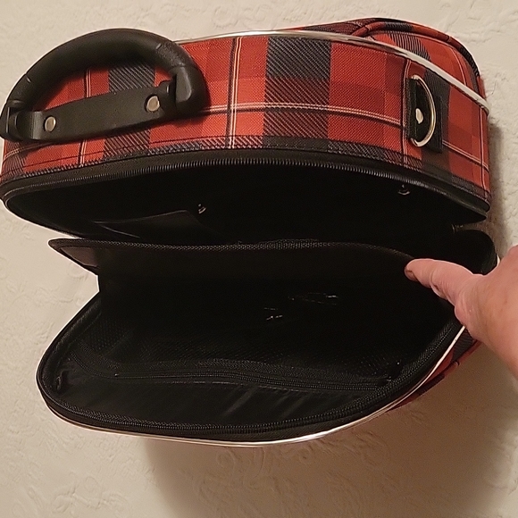 Dejuno Plaid overnight cosmetic cases, set of 2 - Picture 5 of 10